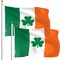 Ireland SHAMROCK Irish Flag 3x5 Ft 2-Pack Printed Polyester By G128